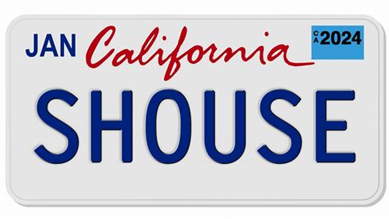 California License Plate 2024