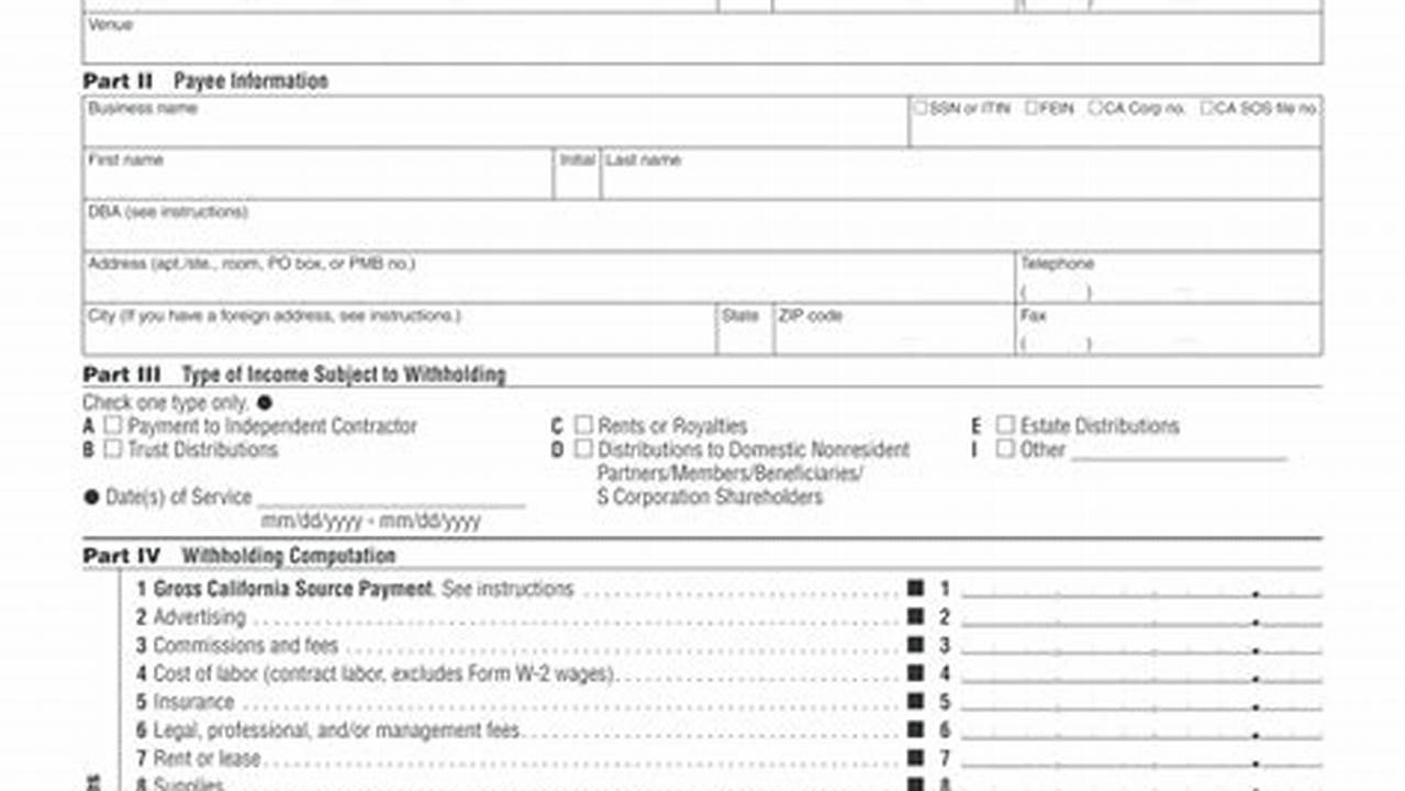 California Withholding Form 2024