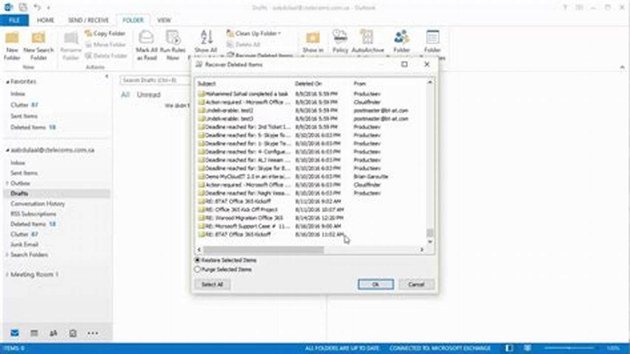 Can You Recover Deleted Calendar Items In Outlook