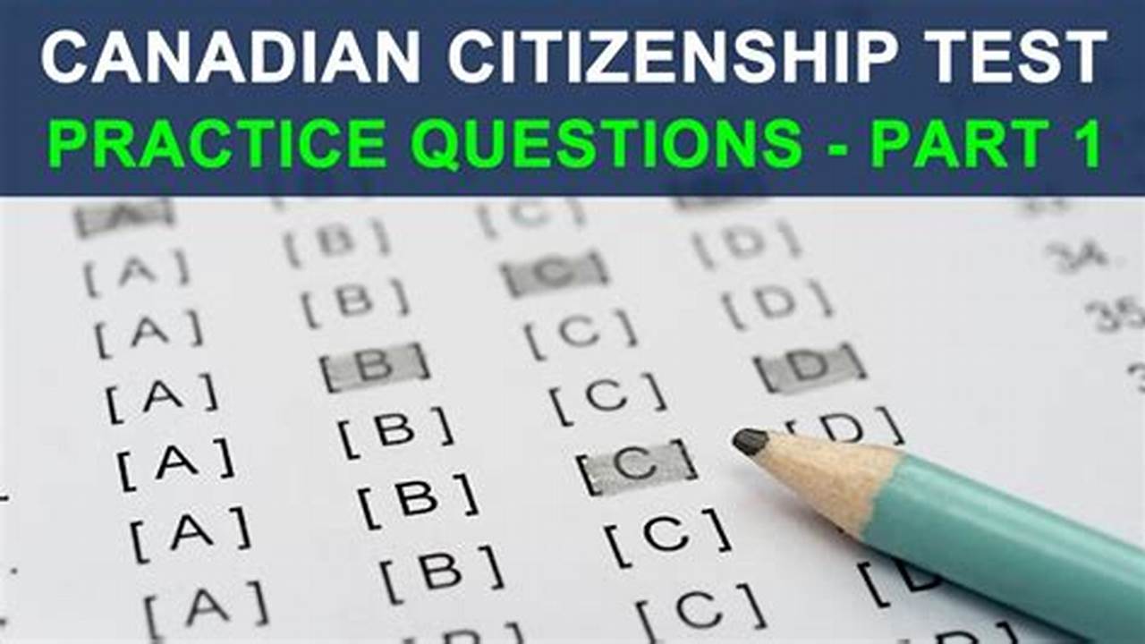 Canadian Citizenship Test Questions 2024