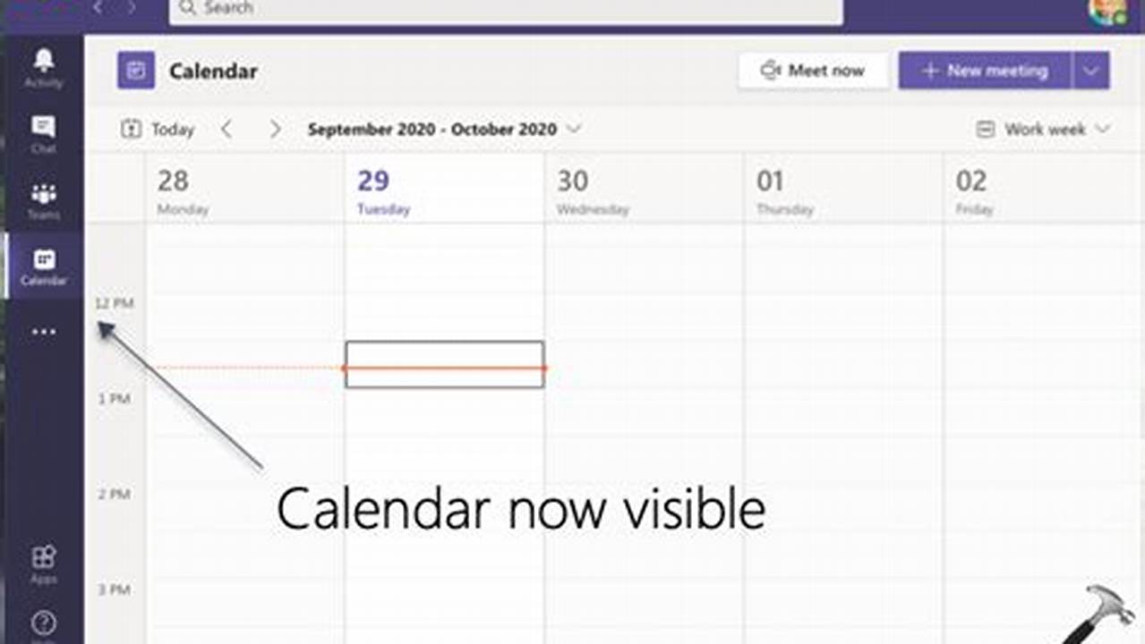 Cannot See Calendar In Teams