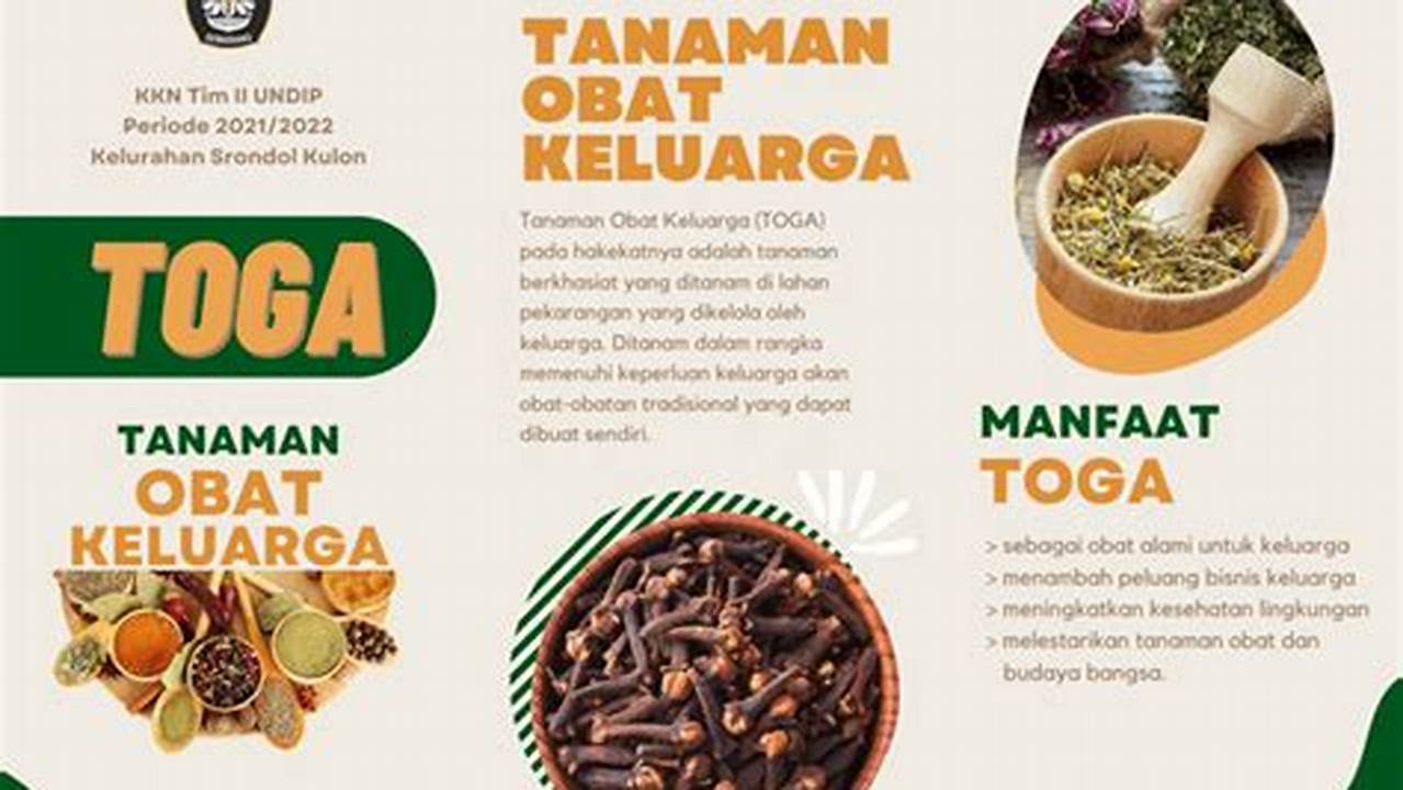 Cara Pembuatan, Tanaman Obat Keluarga