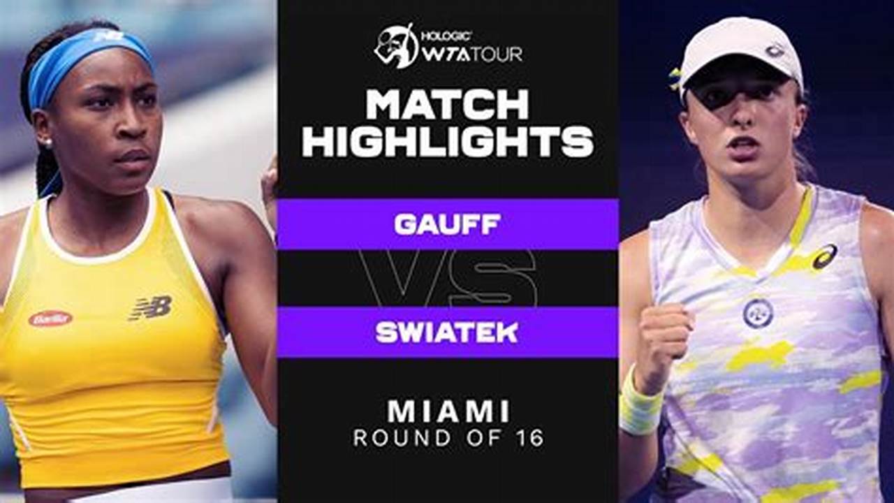Carlos Alcaraz, Coco Gauff, Iga Swiatek And Jannik Sinner Headline The 2024 Miami Open., 2024