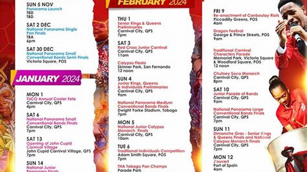 Carnival Celebration Schedule 2024