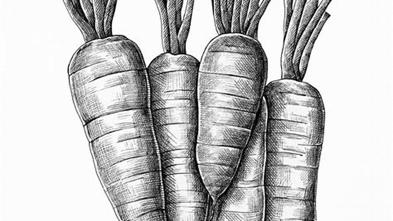 Carrot Pencil Drawing: A Step-by-Step Guide to Create a Realistic Artwork