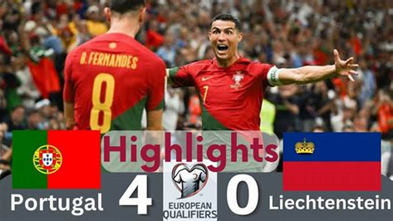 Catch Sportstar’s Highlights Of The Liechtenstein Vs Portugal, Euro 2024 Qualifiers Match From The Rheinpark Stadion., 2024