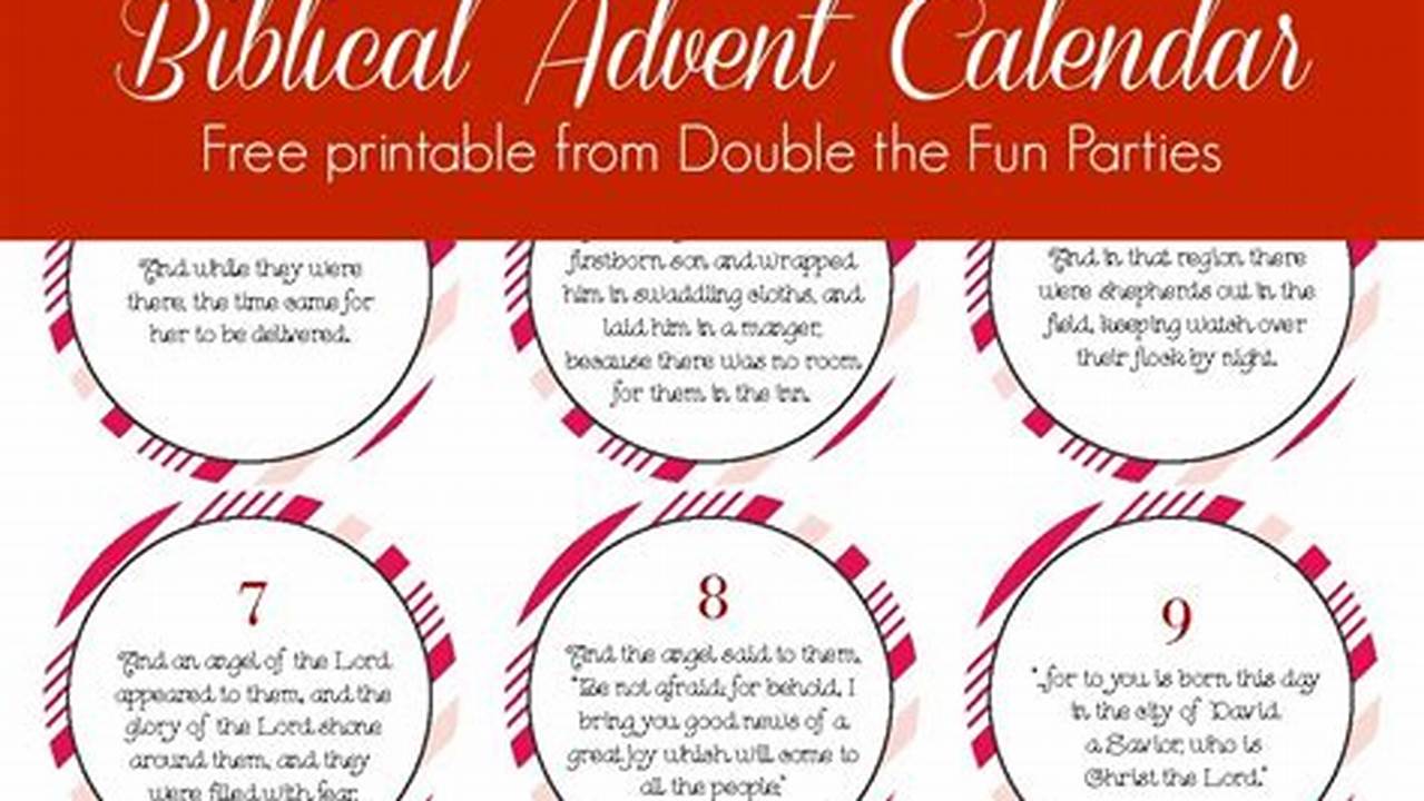 Catholic Bible Verses For Advent Calendar