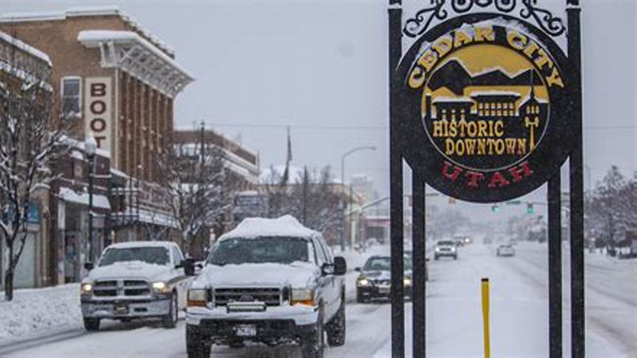 Cedar City Snowfall 2024