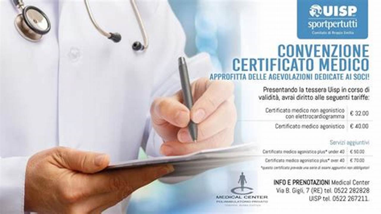 Certificato Medico Obbligatorio., IT Modello