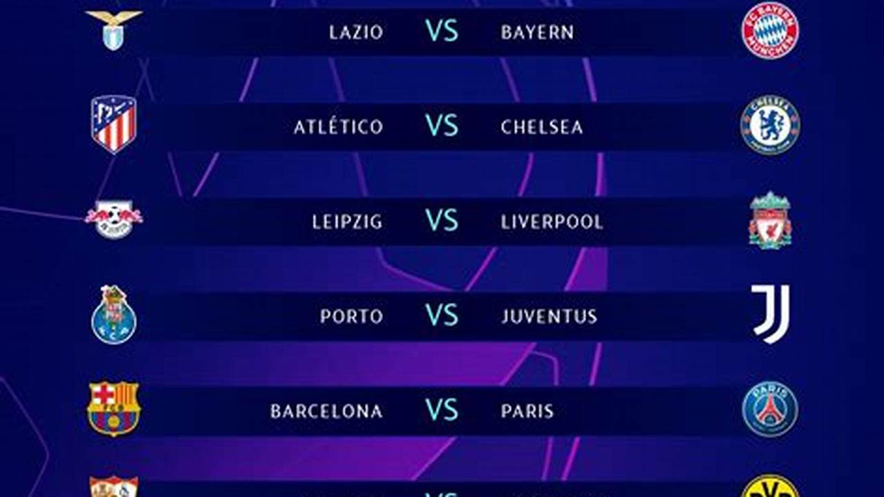 Champions League 2024-24 Schedule