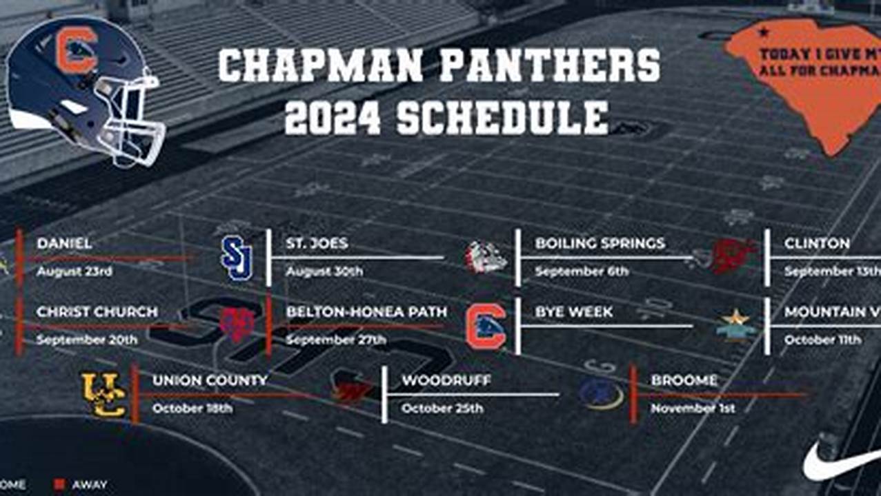 Chapman High School Football Schedule 2024