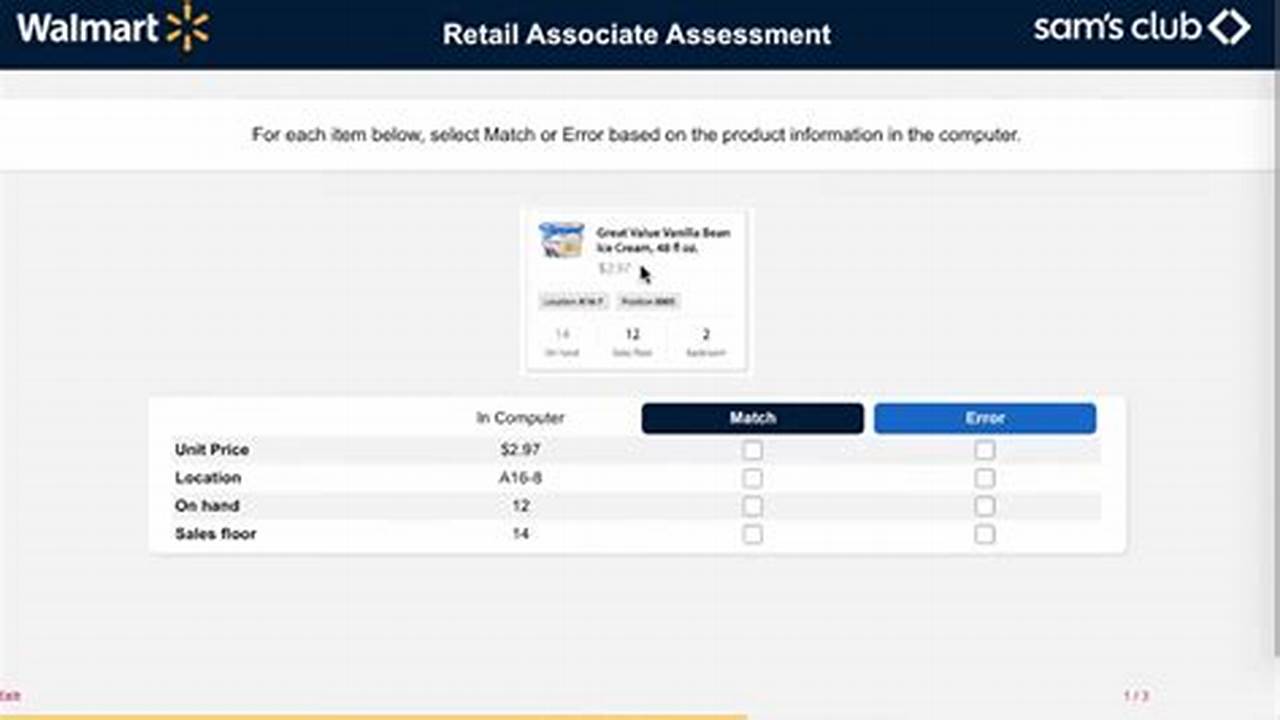 Cheat Sheet Walmart Assessment Test Answers 2024