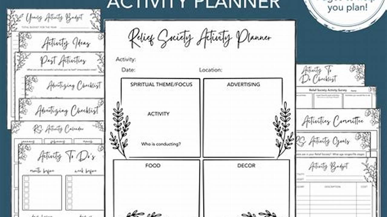 Check Out Our 2024 Relief Society Planner Selection For The Very Best In Unique Or Custom, Handmade Pieces From Our Planner Templates Shops., 2024