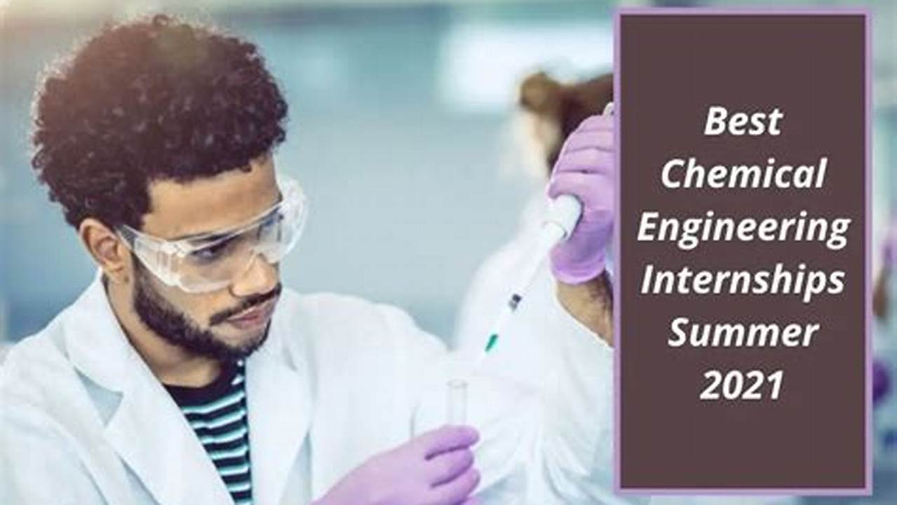 Chemical Engineering Internships Summer 2024