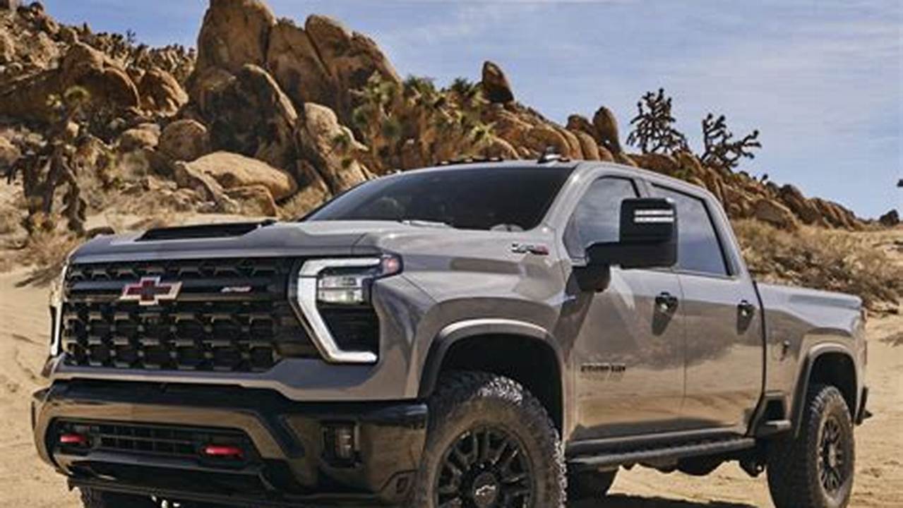 Chevy&#039;s Silverado Zr2 Tows Up To 18,500 Pounds And Can Handle 3,084 Pounds Of Payload With The Duramax Diesel Engine., 2024