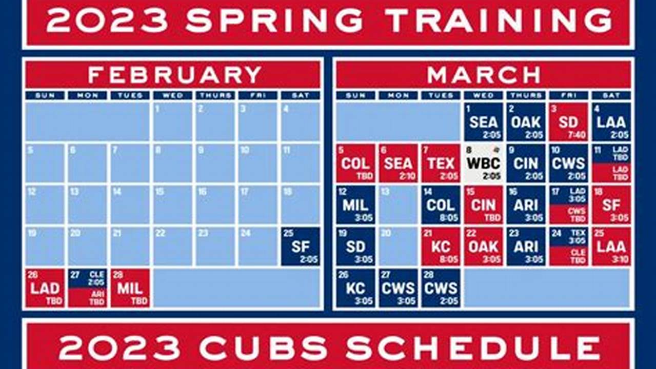 Chicago Cubs 2024 Printable Schedule