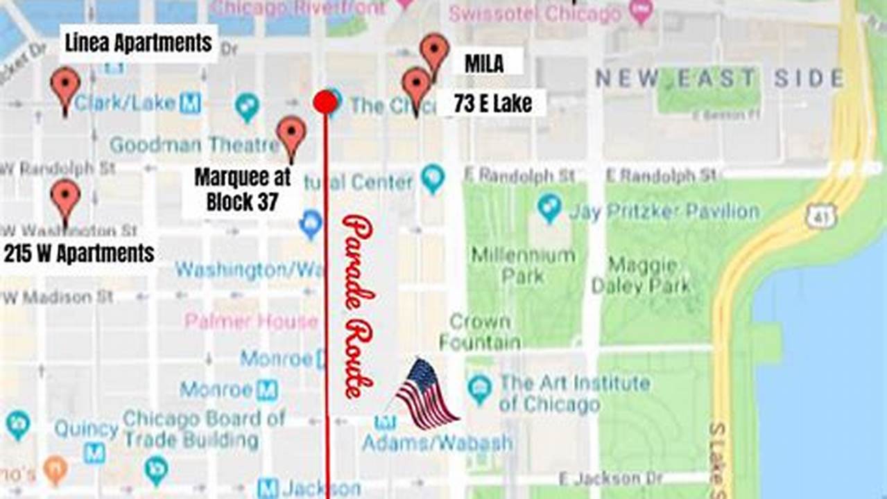 Chicago Memorial Day Parade 2025 Route Map