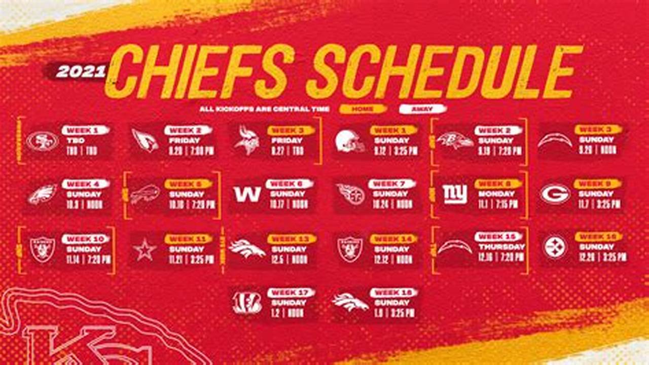 Chiefs Home Game Schedule 2024