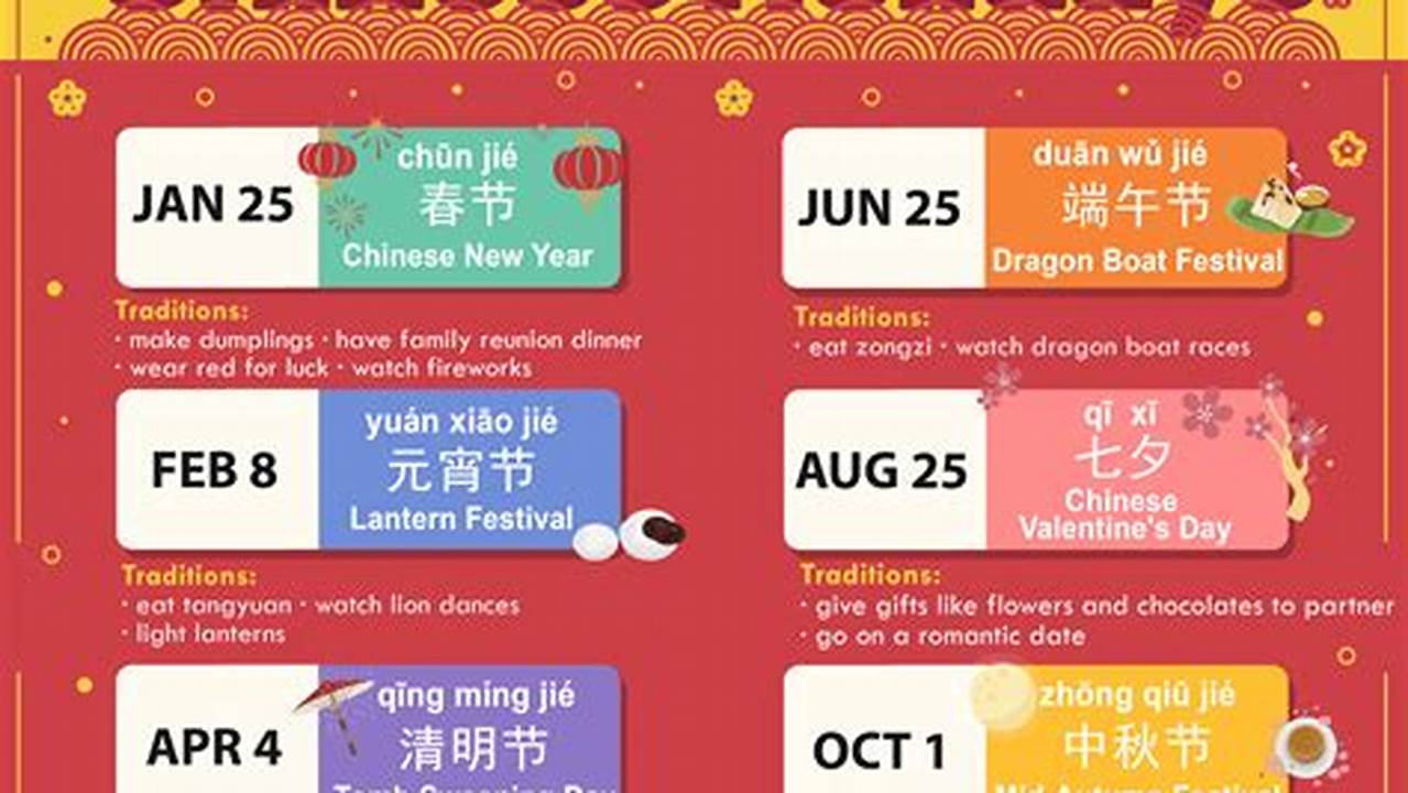 Chinese Festival Calendar