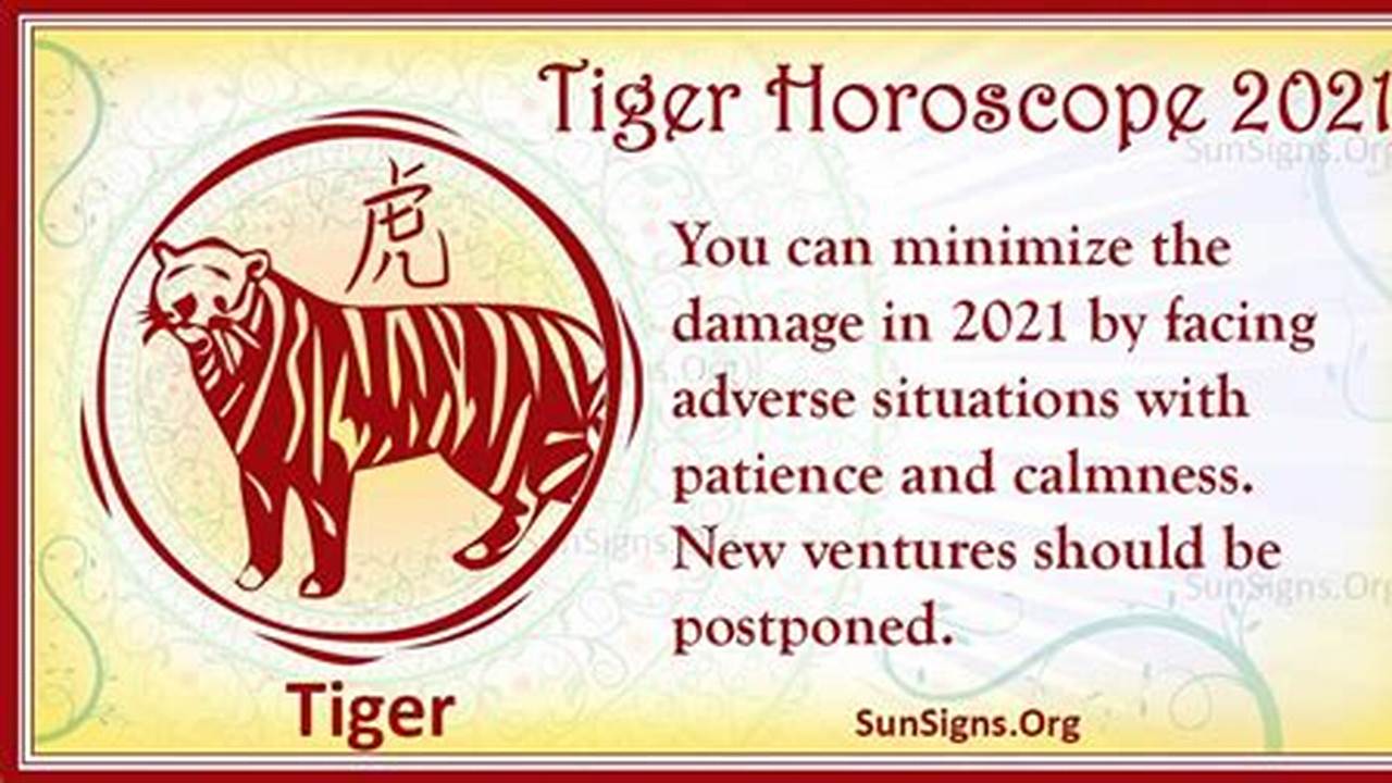 Chinese Horoscope 2024 For Tiger