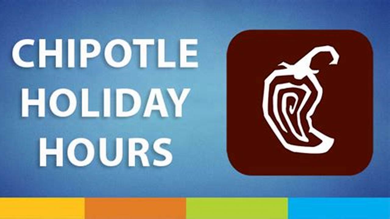 Chipotle Holiday Hours 2024 Calendar