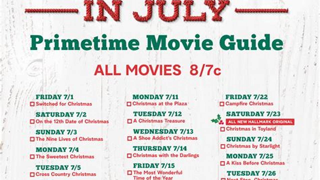 Christmas In July Hallmark 2024 Cast