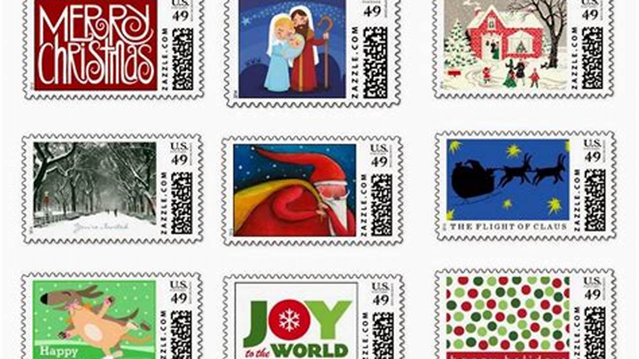 Christmas Postage Stamps 2024