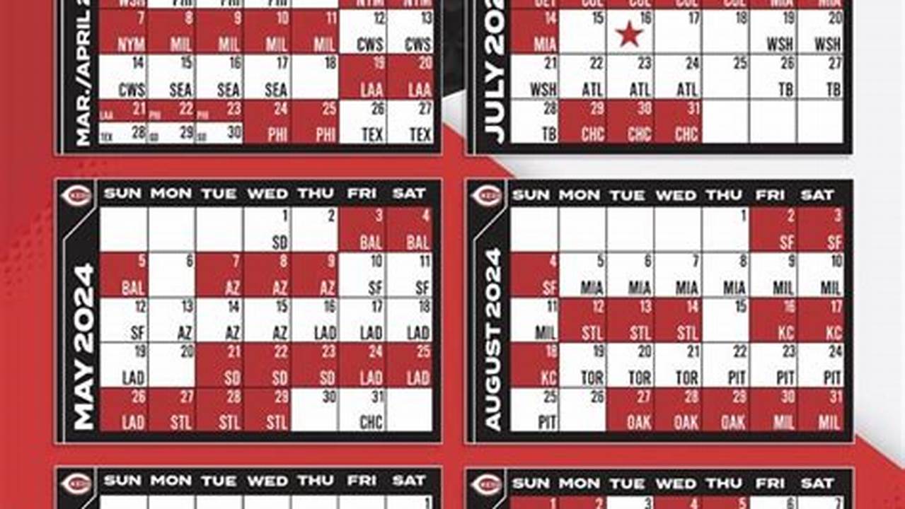 Cincinnati Reds Schedule 2024 Printable