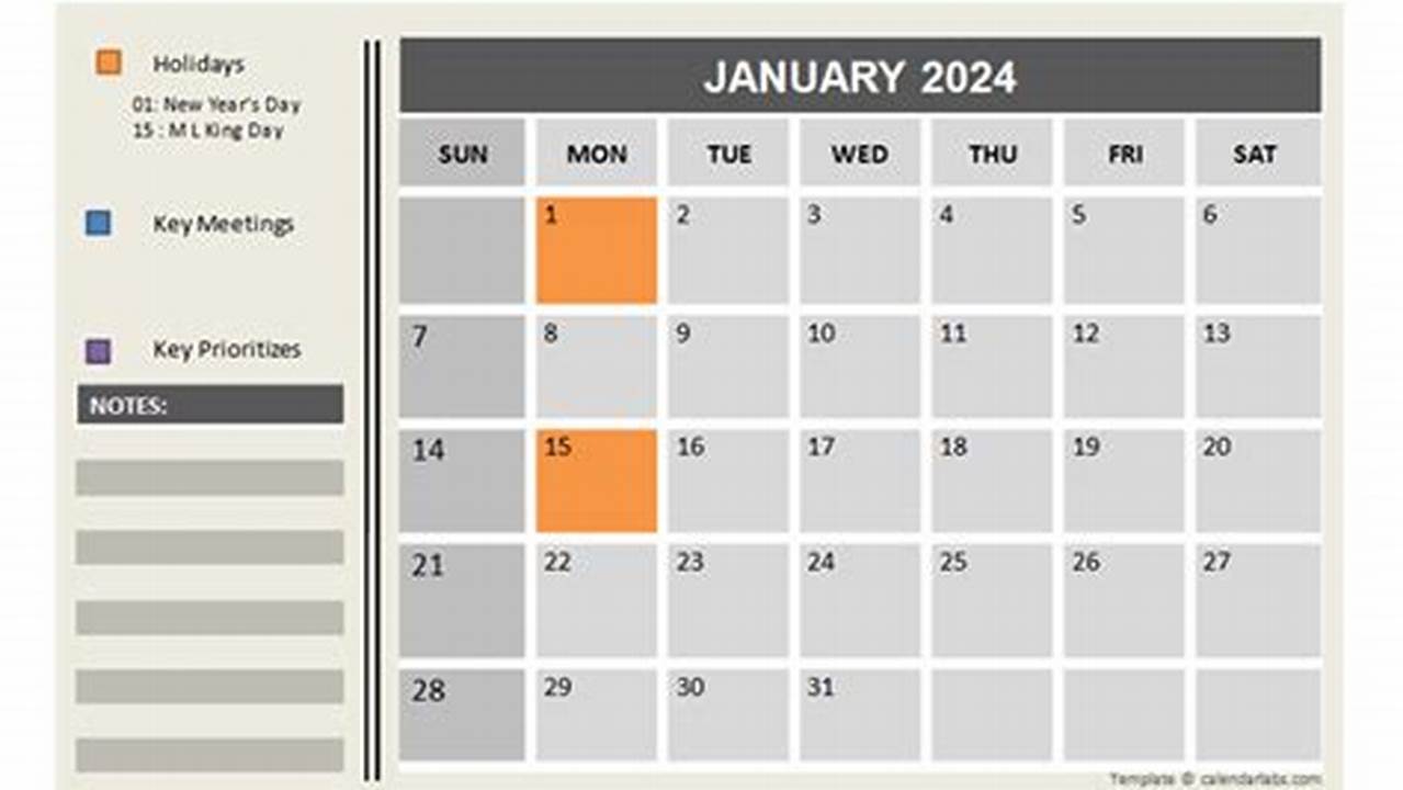 Clarity, Calender Template
