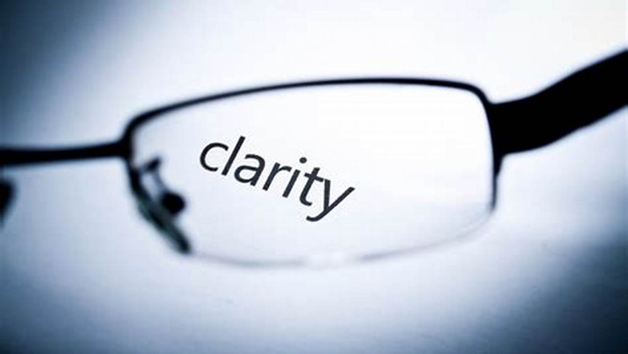 Clarity And Precision, News