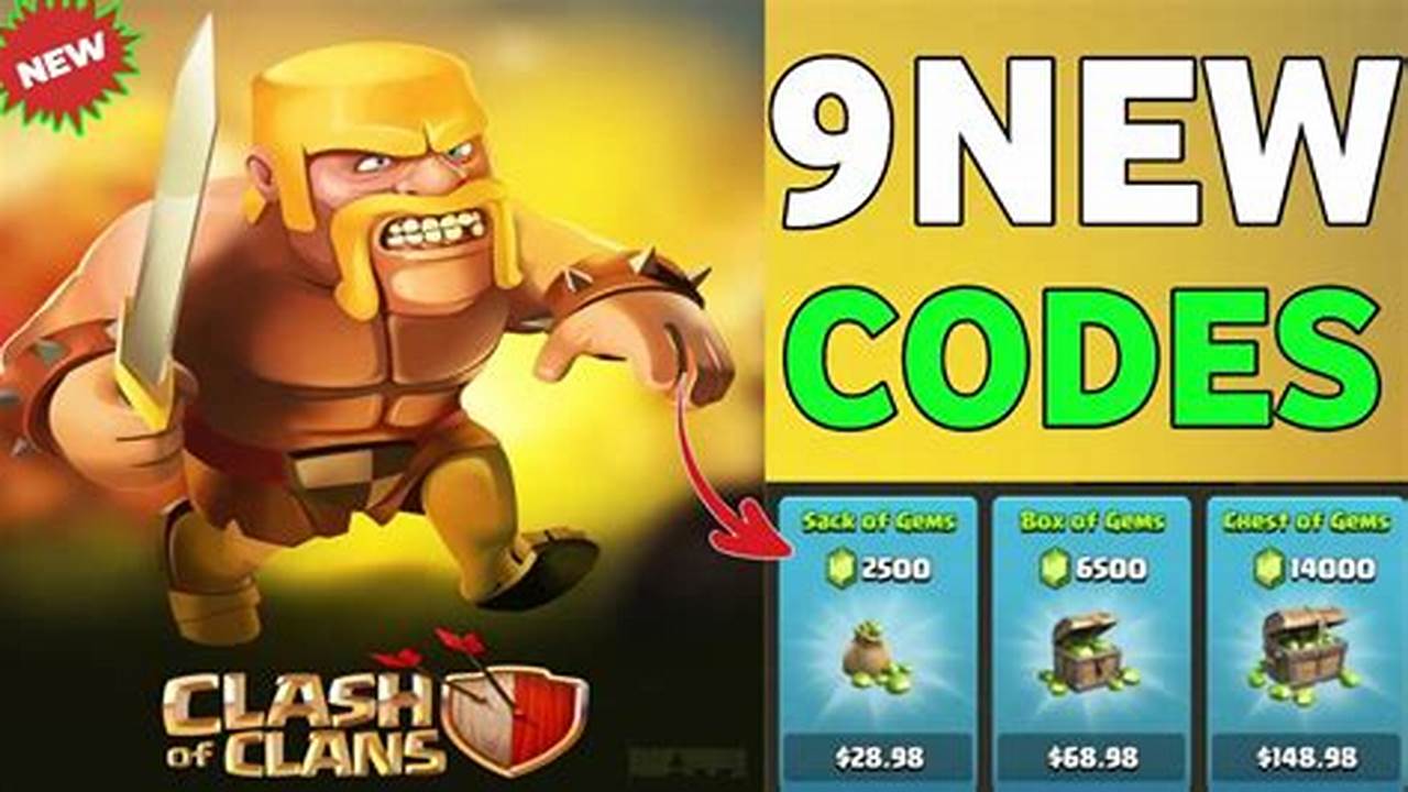 Clash Of Clans Codes 2024