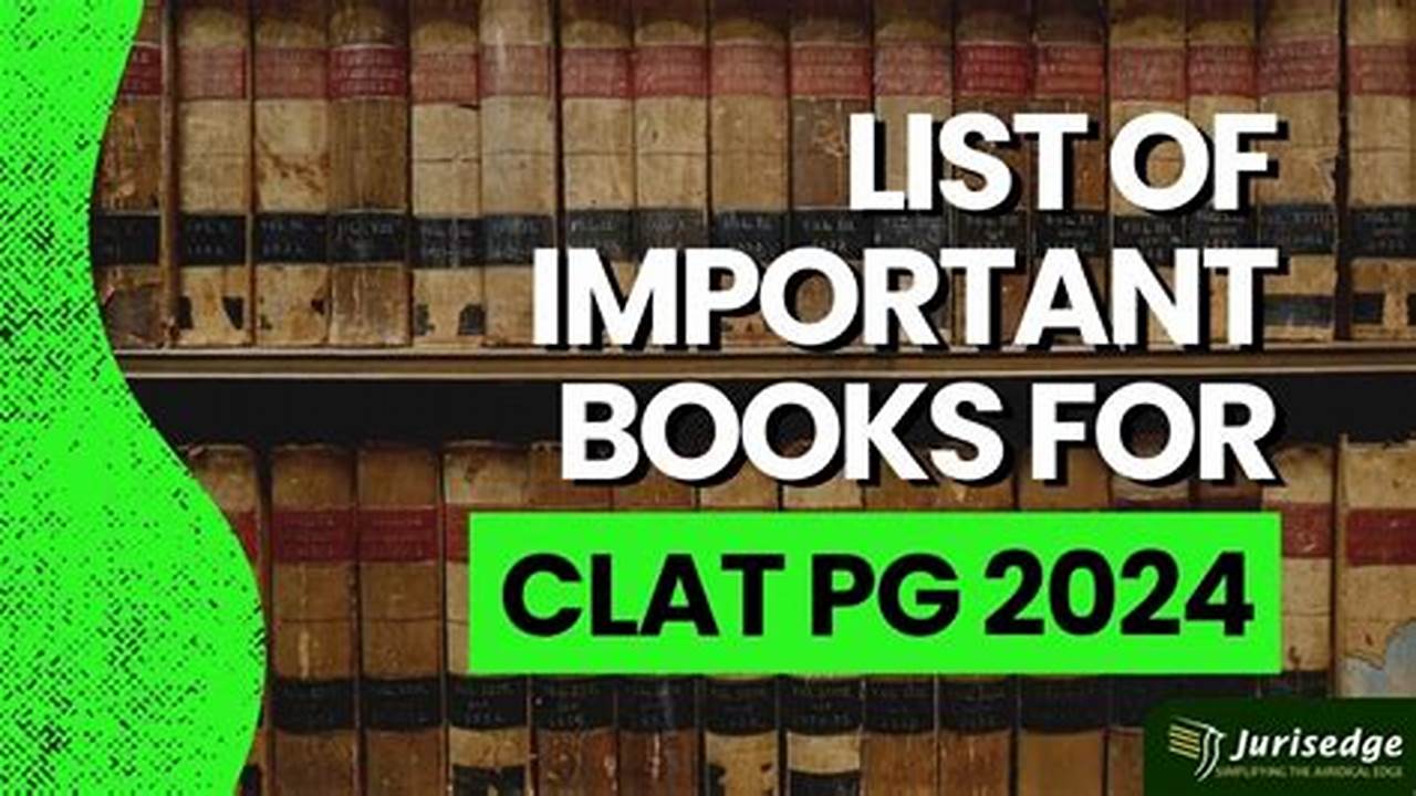 Clat Pg 2024 Books