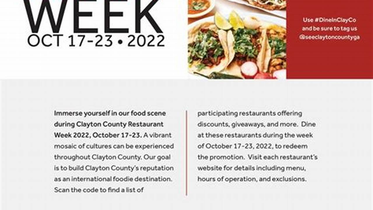 Clayton Restaurant Week 2024
