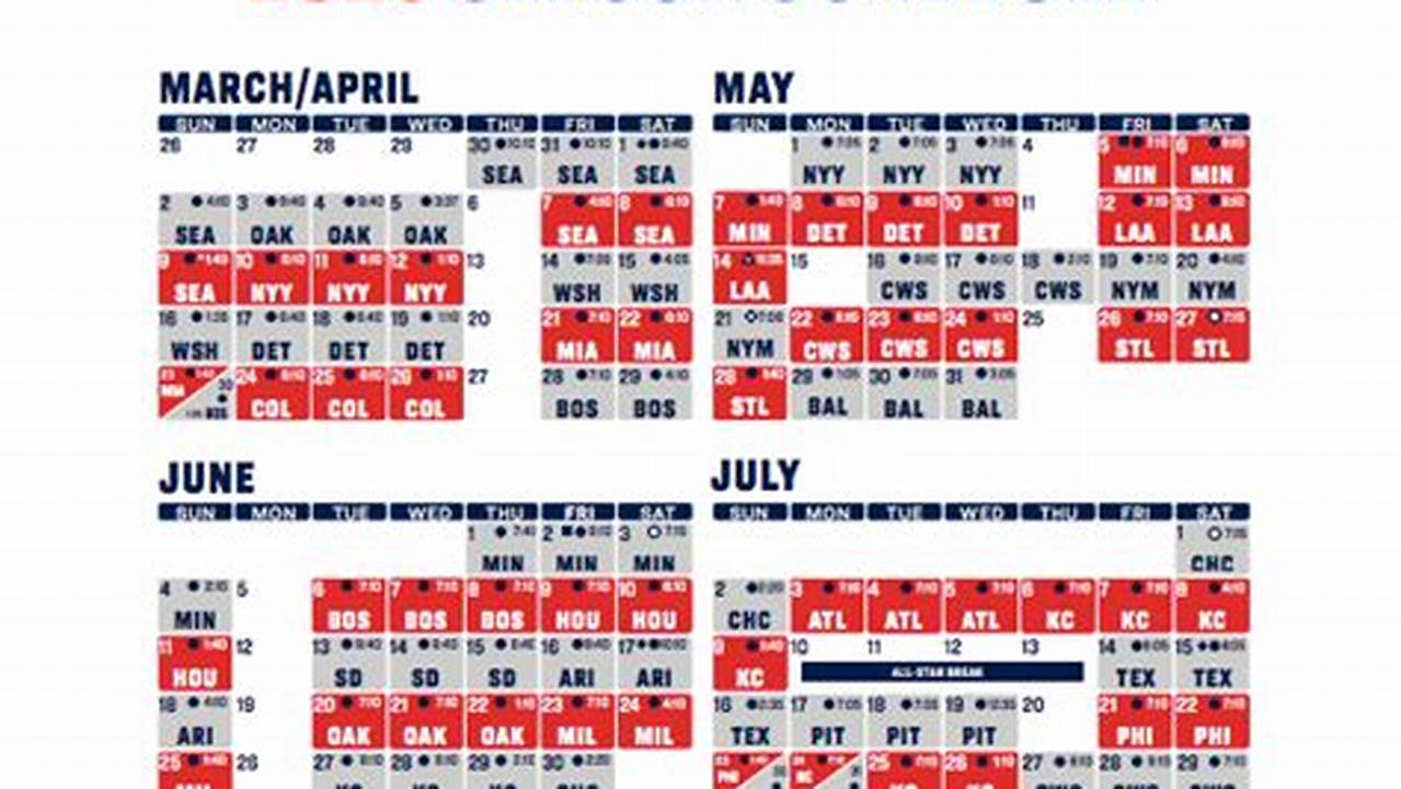 Cleveland Guardians Schedule 2024 Home Games Schedule