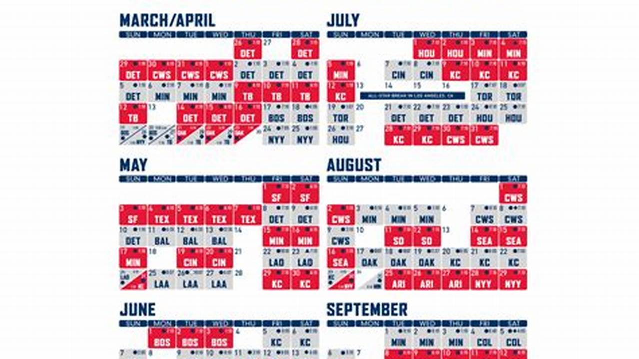 Cleveland Indians Schedule 2024