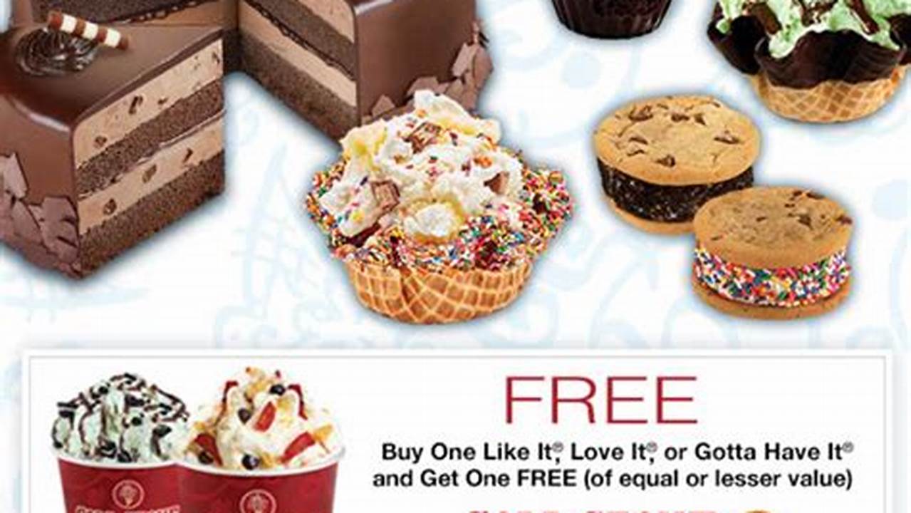 Cold Stone Creamery Coupons 2024