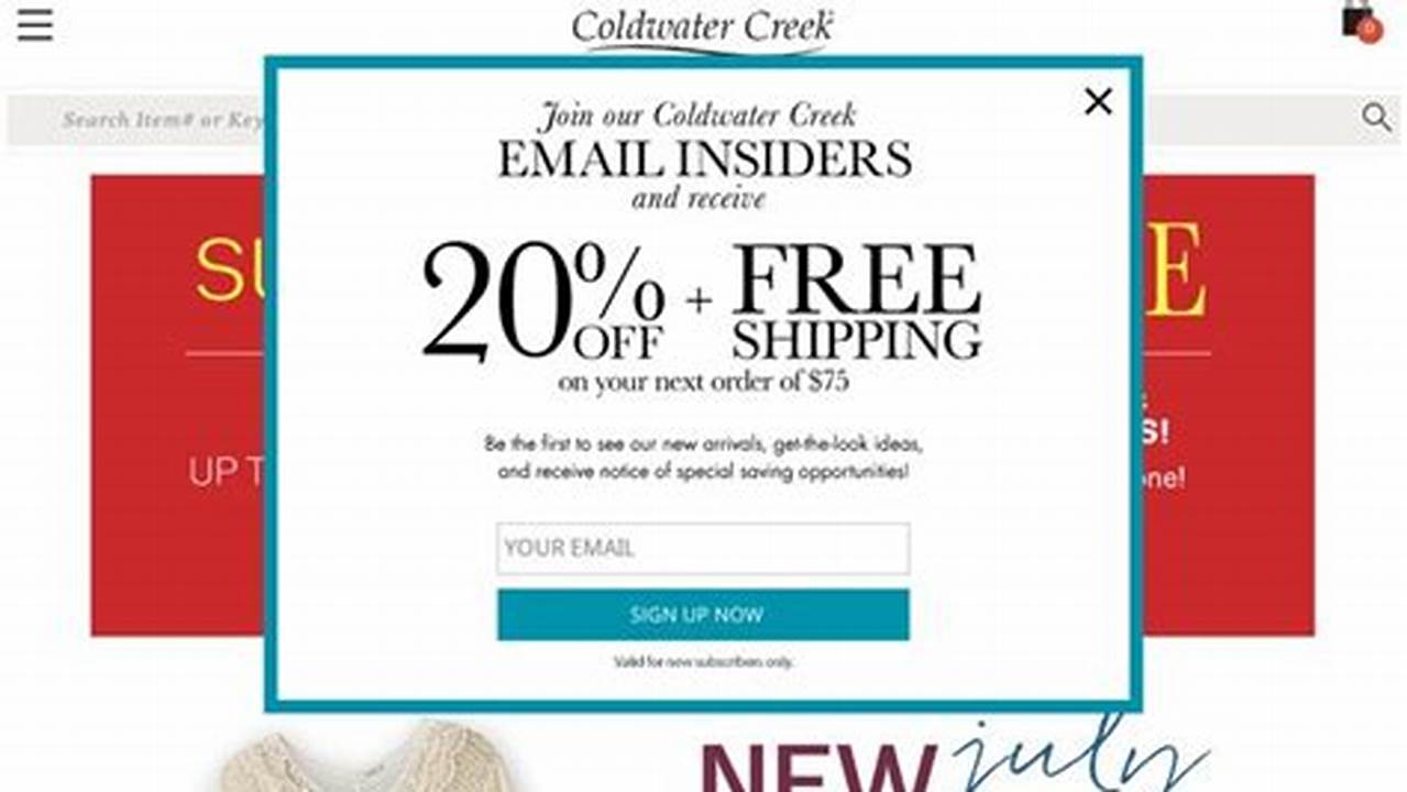 Coldwater Creek Promo Code 2024