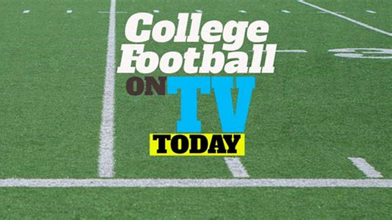 College Football Games Today Dec 2 2024