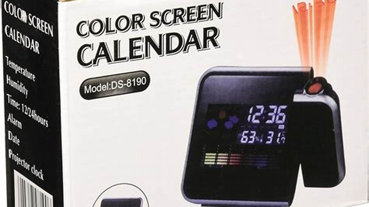 Color Screen Calendar Model 2024 User Manual