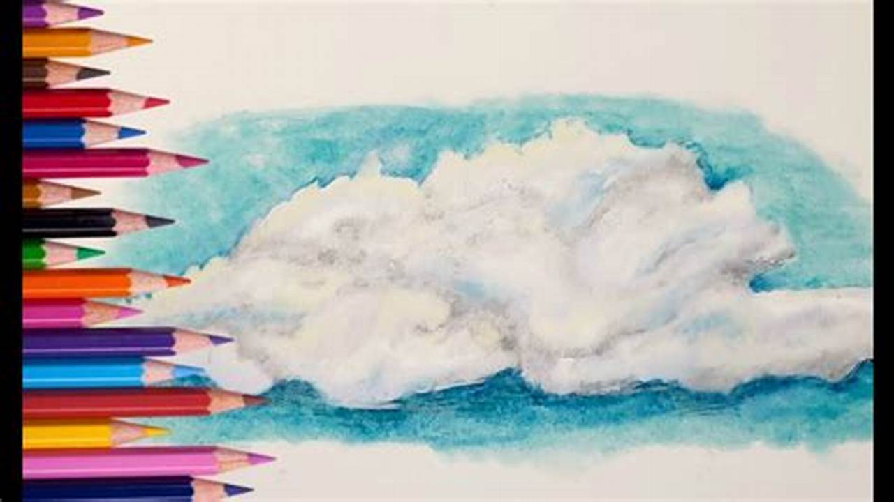 Coloring Clouds With Colored Pencils