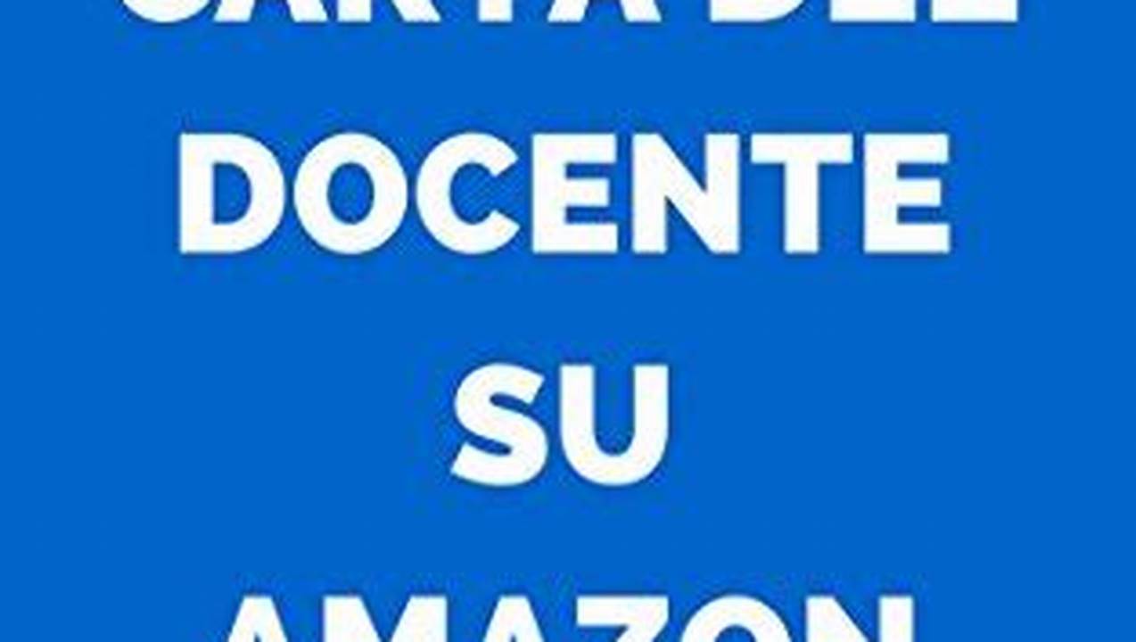 Come Comprare Libri Su Amazon Con Bonus Docenti