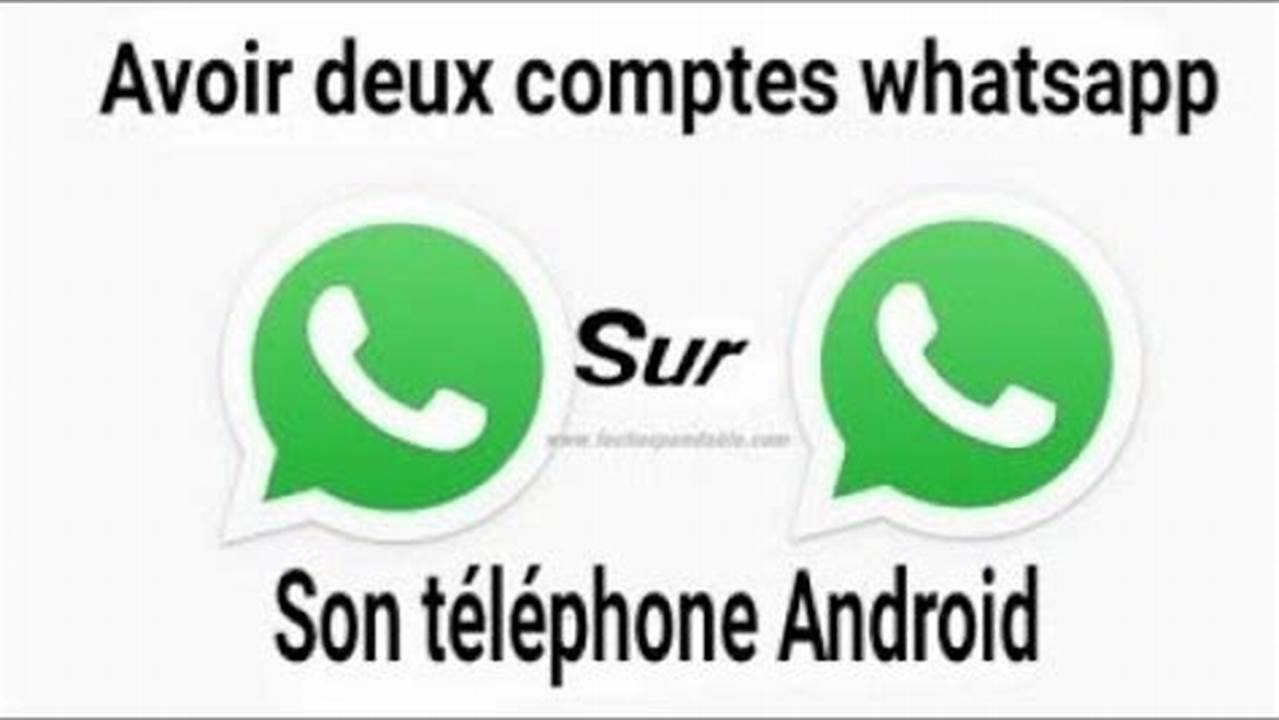 Comment Avoir 2 Whatsapp Sur Le Même Téléphone