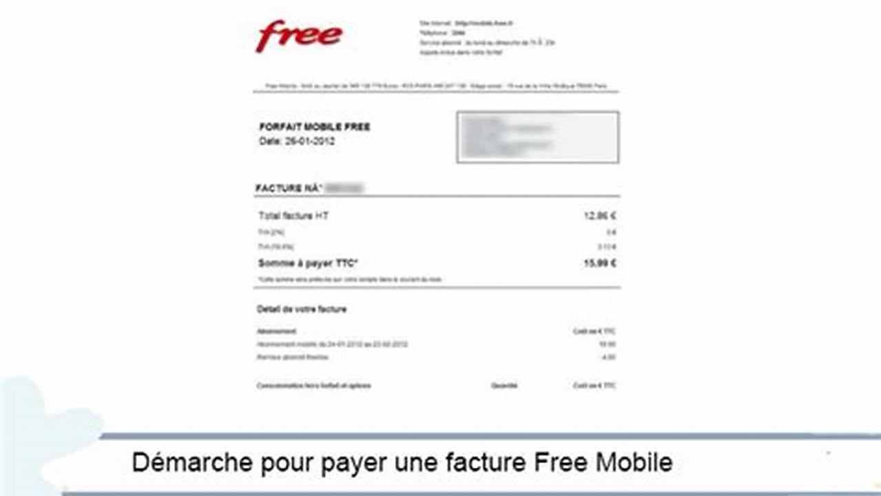 Comment Payer Ma Facture Free Mobile Par Téléphone