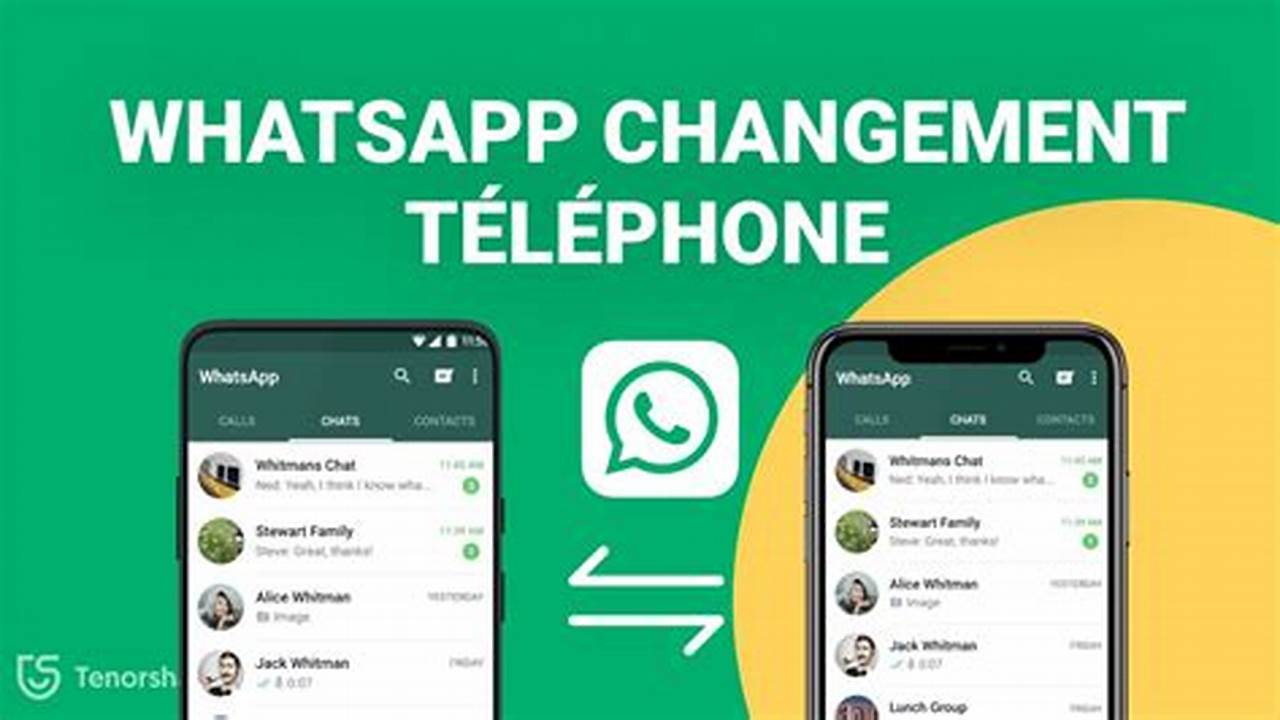 Comment Transférer Son Whatsapp Sur Un Nouveau Téléphone