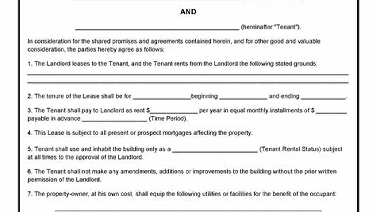 Commercial Lease Agreement Template: A Comprehensive Legal Tool