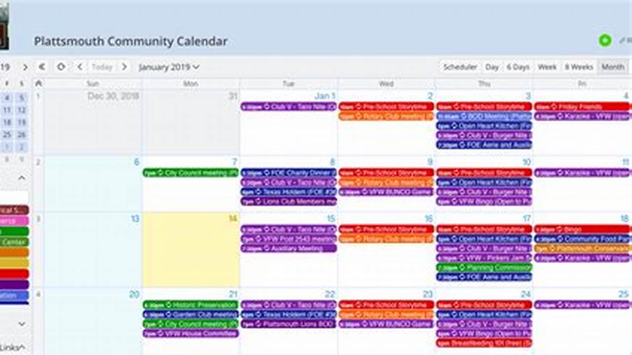 Community Event Calendar Software
