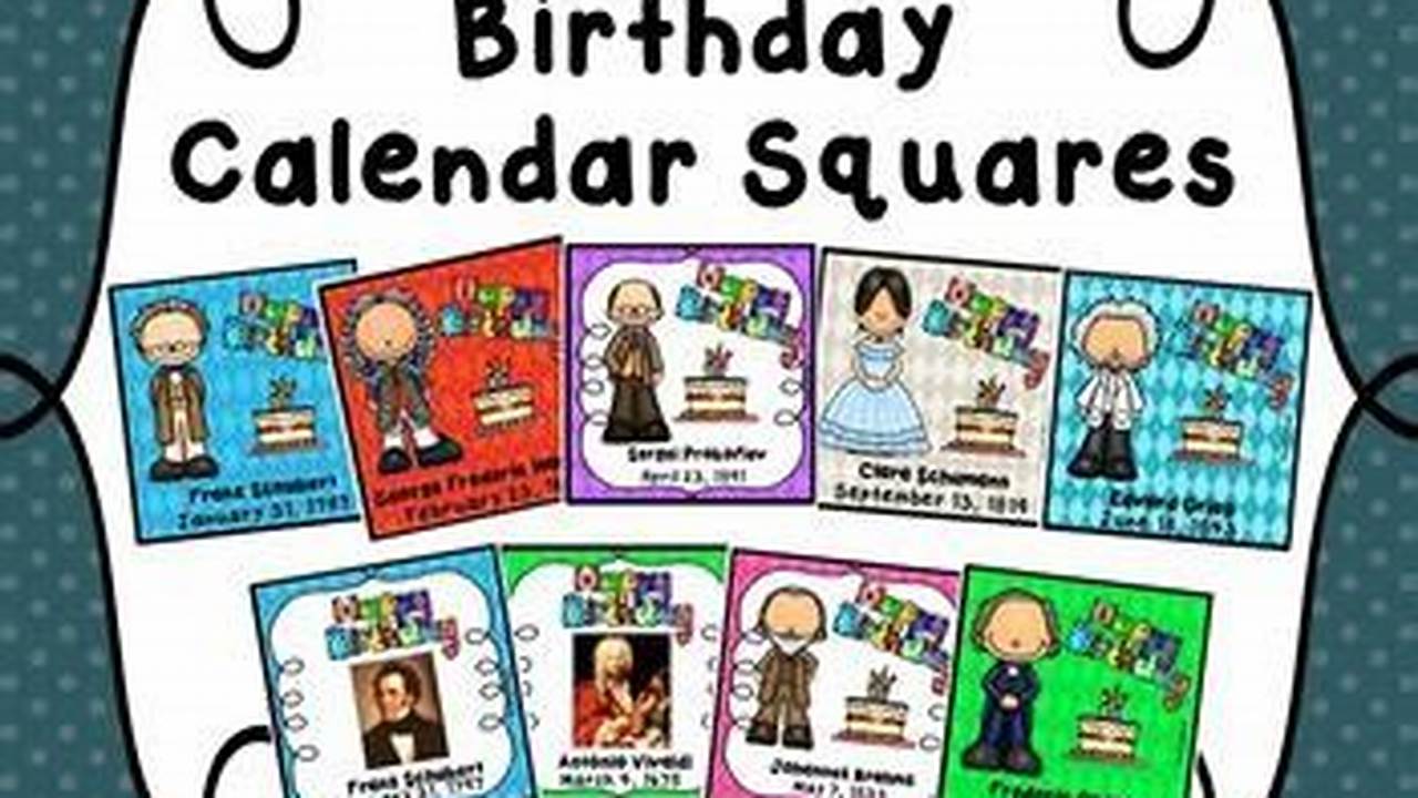 Composer Birthday Calendar