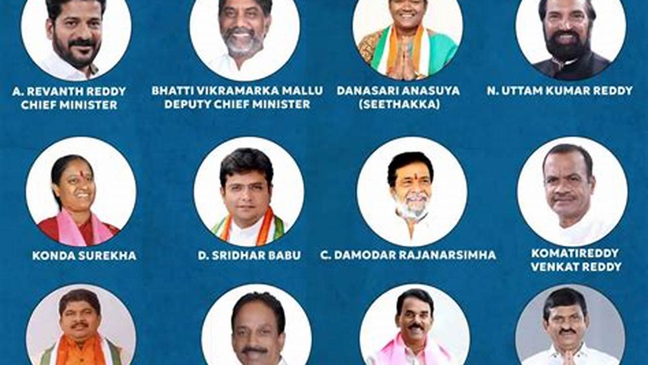 Congress Cabinet Ministers List 2024 Telangana