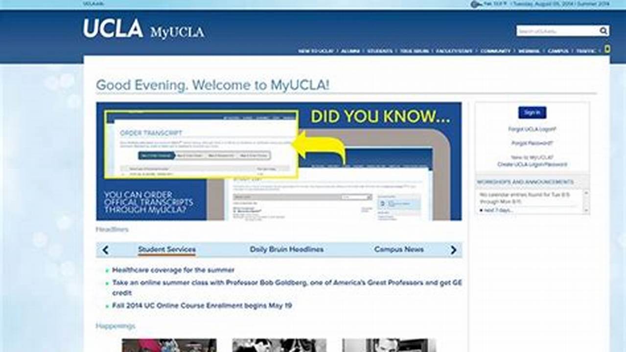 Continuing Students Can Check Myucla For Assigned Enrollment Appointments, 2024