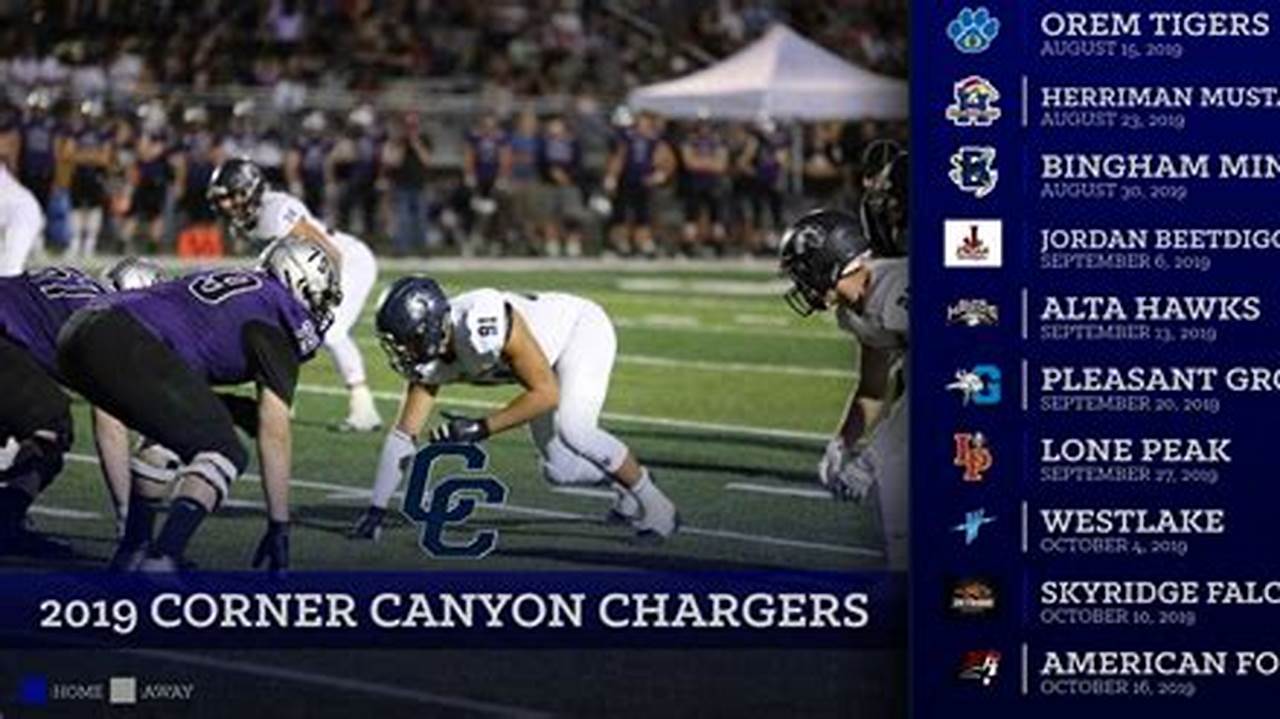 Corner Canyon Football Schedule 2024